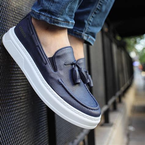 scarpe completo uomo blu navy